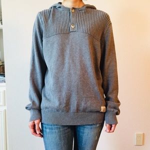 Like New - Banana Republic grey sweater with hood